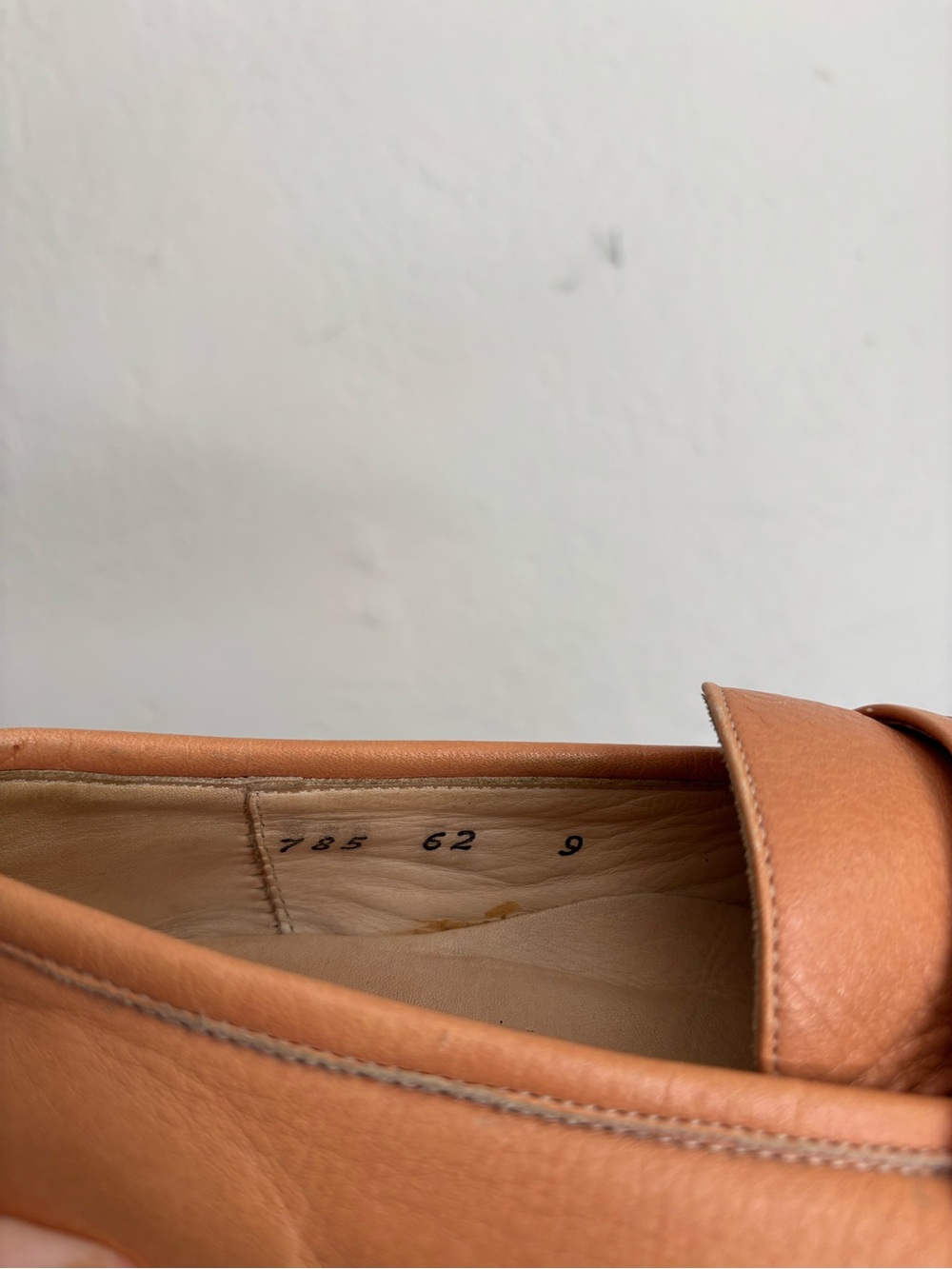 Women's Leather Loafers in Tan — Classic Slip-On Flats - Picture 3 of 10